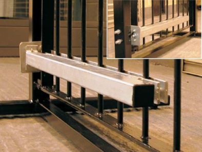 Gate closer Adapt-A-Gate provides a robust closing system for most types of gates. Robust construction.