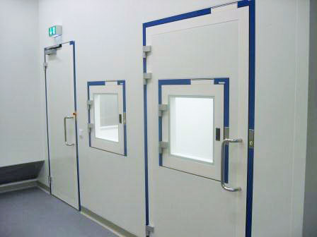  Interlock control system clean room installation with 40 doors